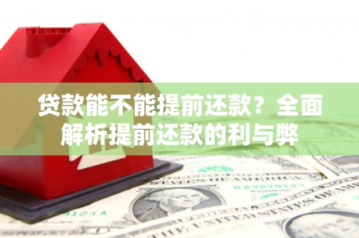 北塔贷款能不能提前还款？全面解析提前还款的利与弊