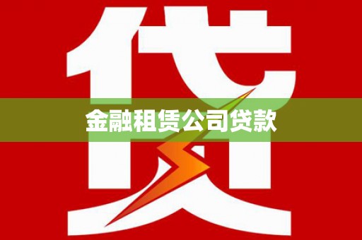 北塔金融租赁公司贷款