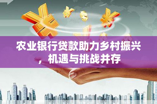 北塔农业银行贷款助力乡村振兴，机遇与挑战并存