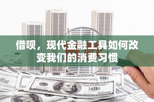 北塔借呗，现代金融工具如何改变我们的消费习惯