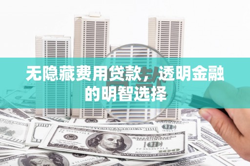 北塔无隐藏费用贷款，透明金融的明智选择